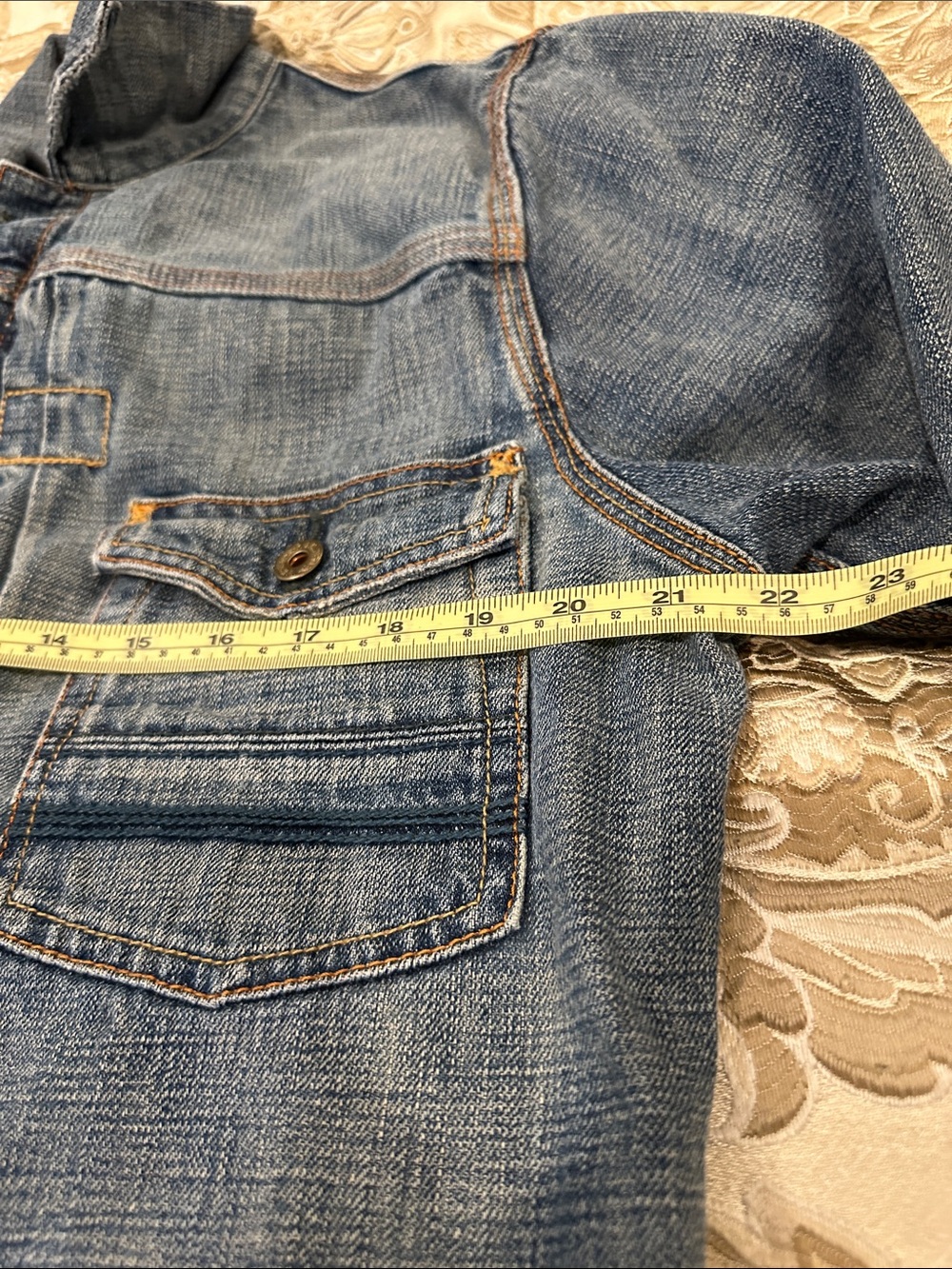 Ralph Lauren Polo Jeans Classic Washed Denim Jacket - Light Blue Size Large - Picture 14 of 14